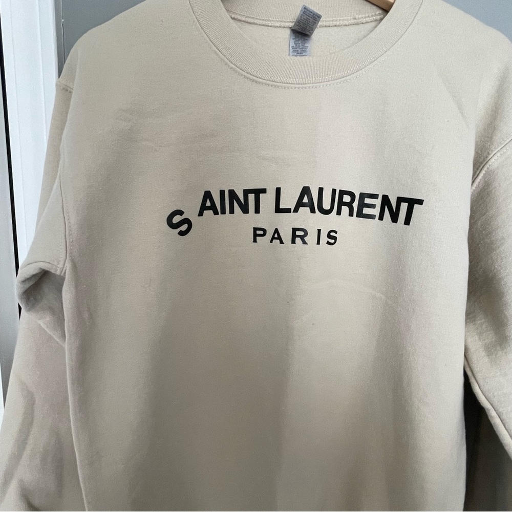 “S aint Laurent” Paris Sweatshirt in Size S